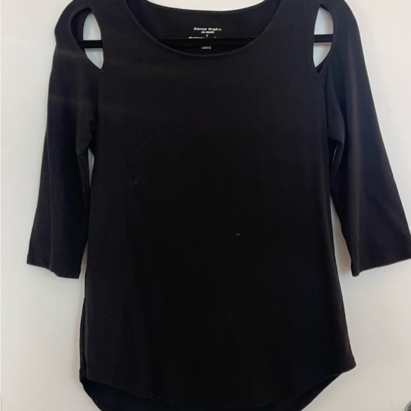 Black stretch cutout top - Picture 9 of 9